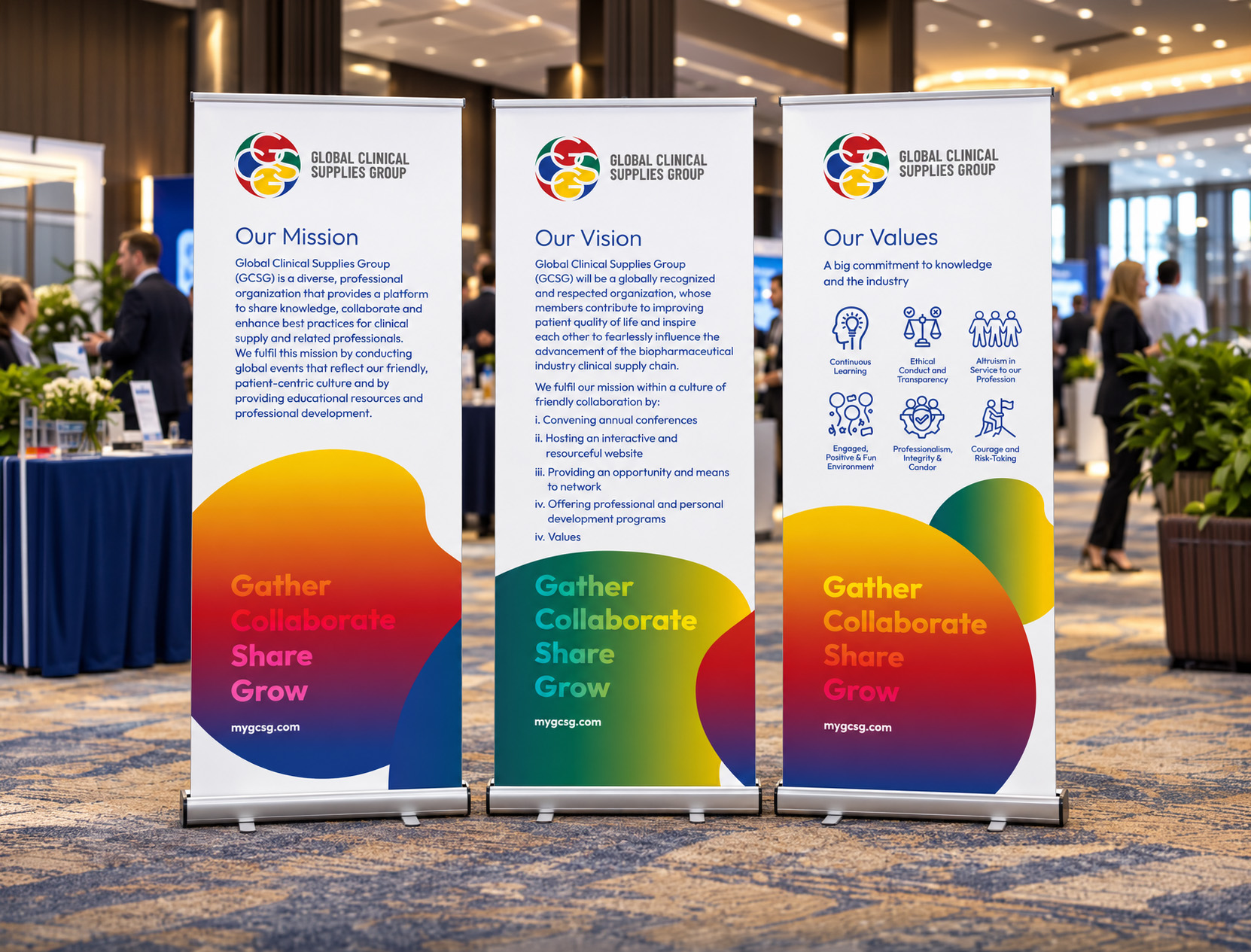Roll up banners x3 EXT